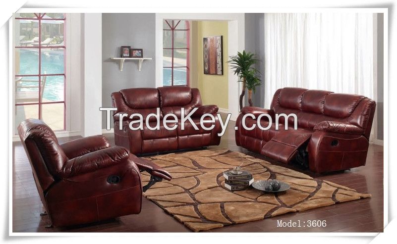 Lazy boy italy leather recliner sofa with hot selling