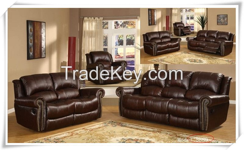 Lazy boy italy leather recliner sofa with hot selling