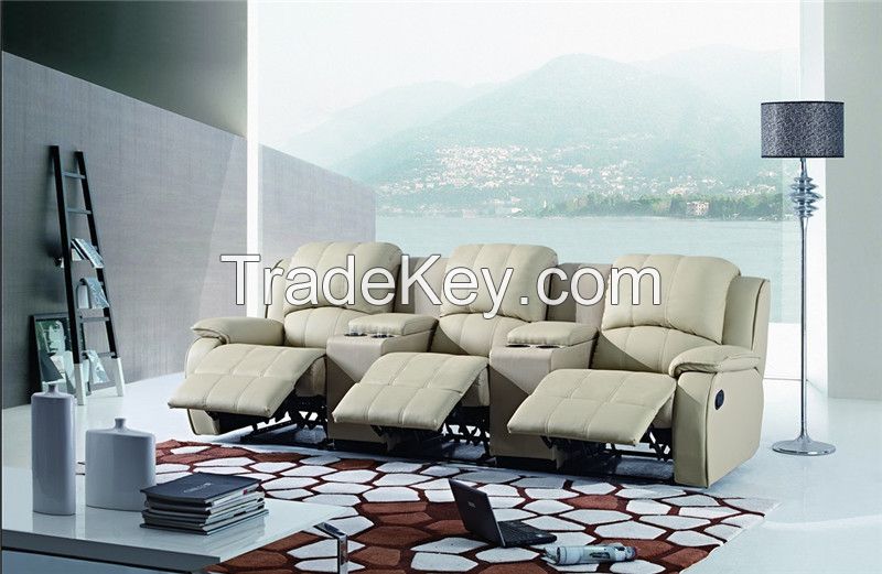 Best price Home theater leather sofa 