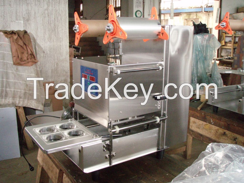 BZD75-4S semi-auto cup sealer automatic cup sealing machine for Beverages