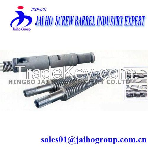 bimetal conical twin screw barrel for PVC pipe extruder