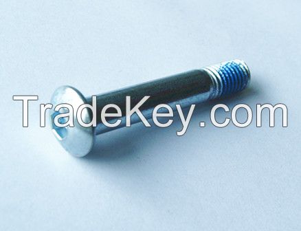 Flat head inner six angle screws with nylon patch 