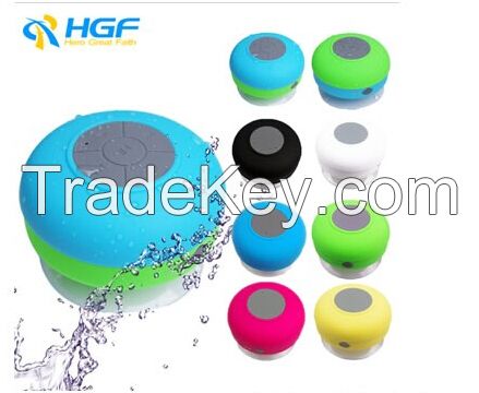 Wireless Bluetooth Speaker Shower Car Handsfree Receive Call & Music Suction Phone Mic W-4236