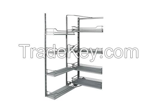 MDF Tandem Pantry Unit -4 Tier for 450mm cabinet