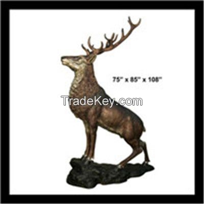 Bronze Elk Statue