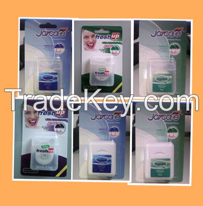 Various shapes, colors and sizes dental floss