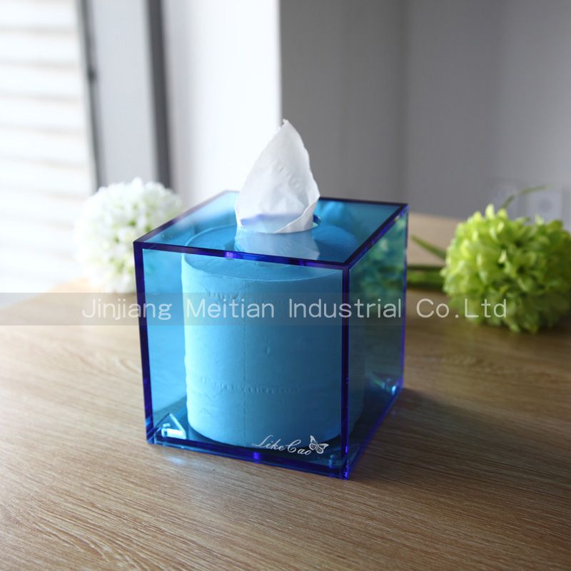 High quality Acrylic Cube Tissue Box