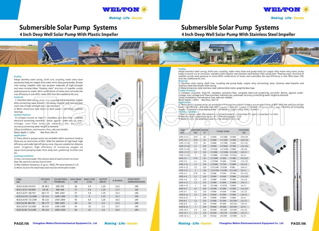 Solar Submersible Pump