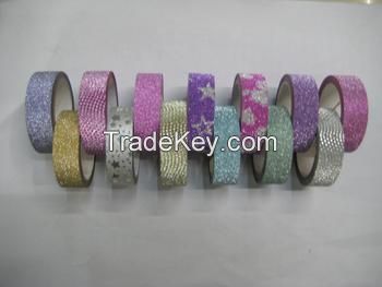 Glitter packing adhesive tape