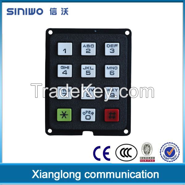 plastic 12 keys numeric keypad door access control keypad