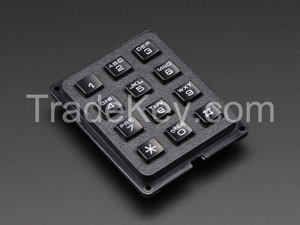 plastic 12 keys numeric keypad door access control keypad