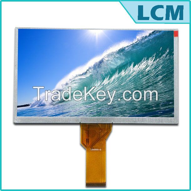 HD 9 inch tft lcd screen module with 1024x600 resolution high brightness for car DVD player