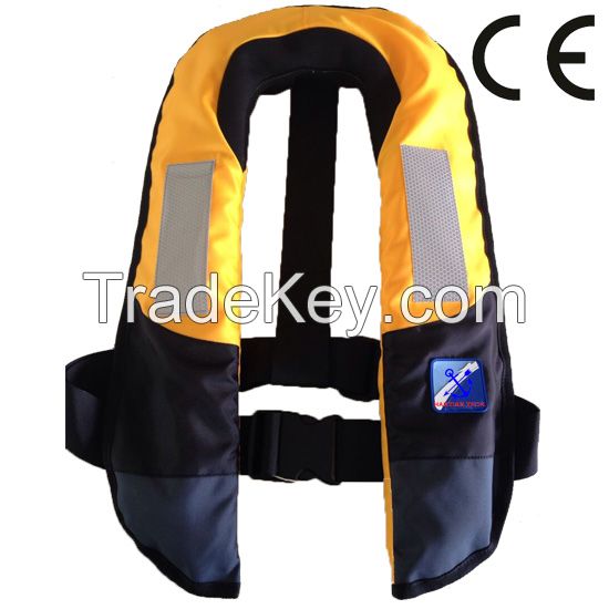 Auto and manual inflatable life jacket