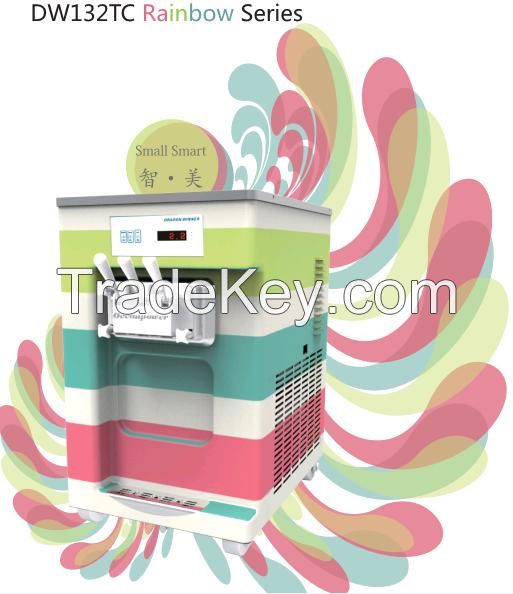 DW132TC New Designed Rainbow Frozen Yogurt Machine