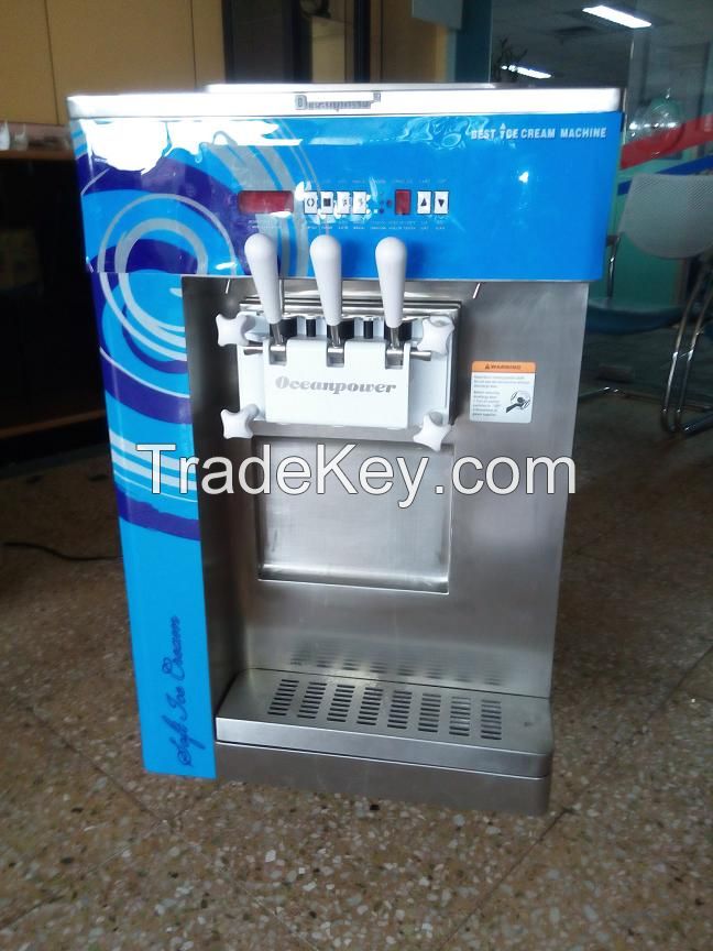 Adopted by many Ice Cream Store! Two Colors! OP132BA Table Top Frozen Yogurt Soft Ice Cream Machine.