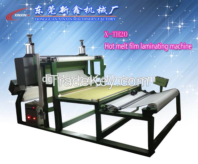 Hot melt film laminating machine for textile 