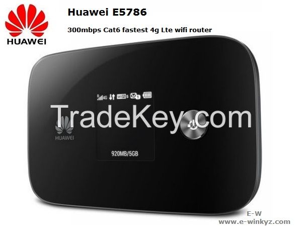2015 New goods HUAWEI E5786s-32 4G LTE-Advanced CAT6 FDD/TDD Mobile Wifi DL300Mbps Router
