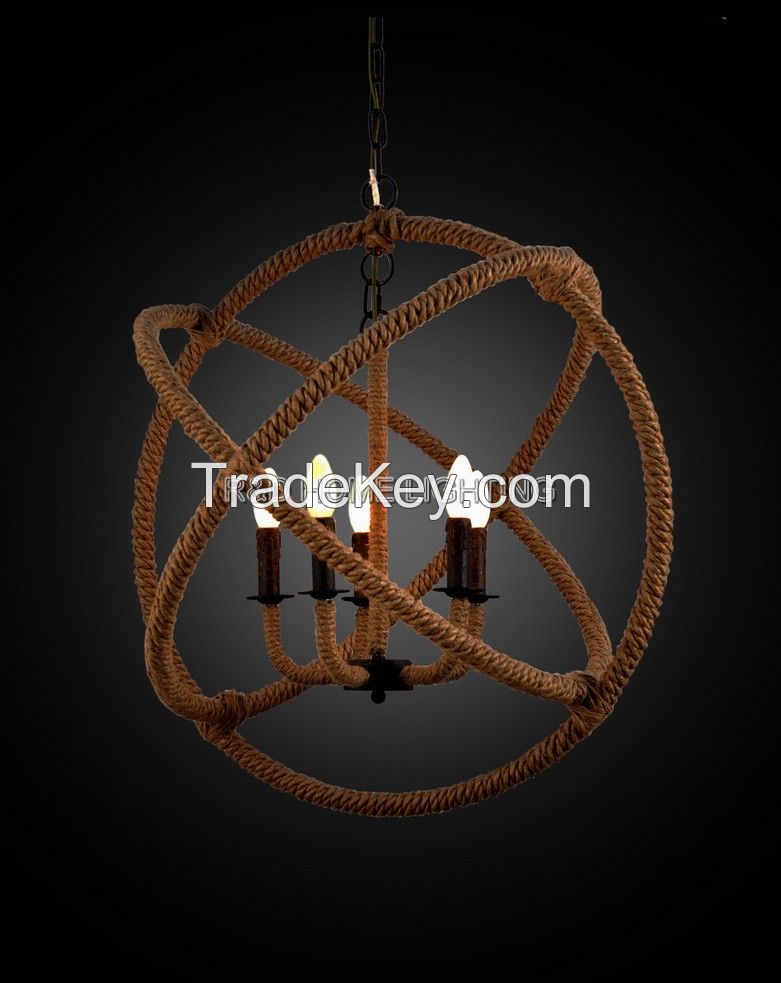 Popular contemporary rope chandelier