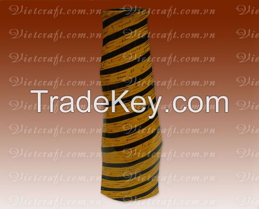 lacquer vase handmade in Vietnam special shape cheap price