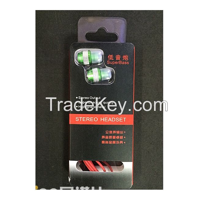 B003 superbass handset/high quality/iphone, sumsung handset/phone remote control earphone
