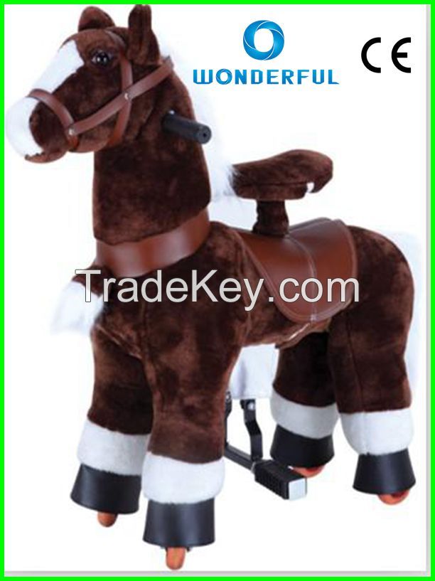 amusement park children game pony riding animal