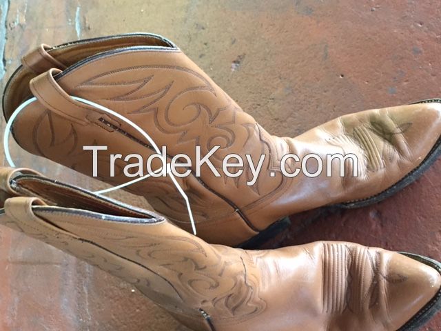 Used Leather Cowboy Boots 