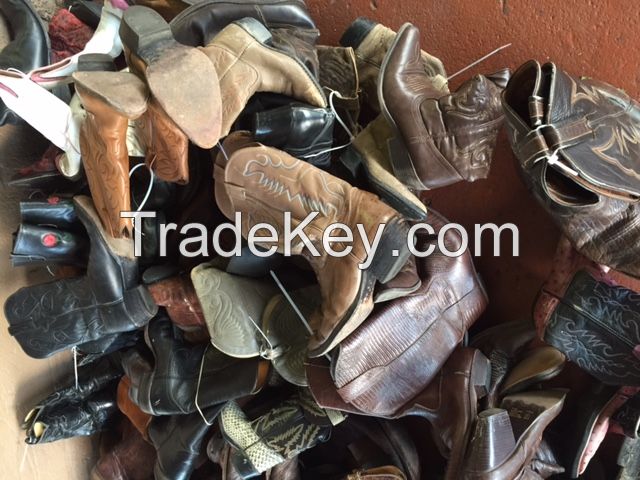 Used Leather Cowboy Boots 