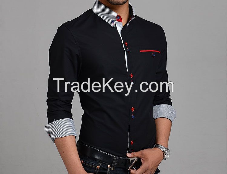 2015 Spring Men's Casual Button Down Shirt