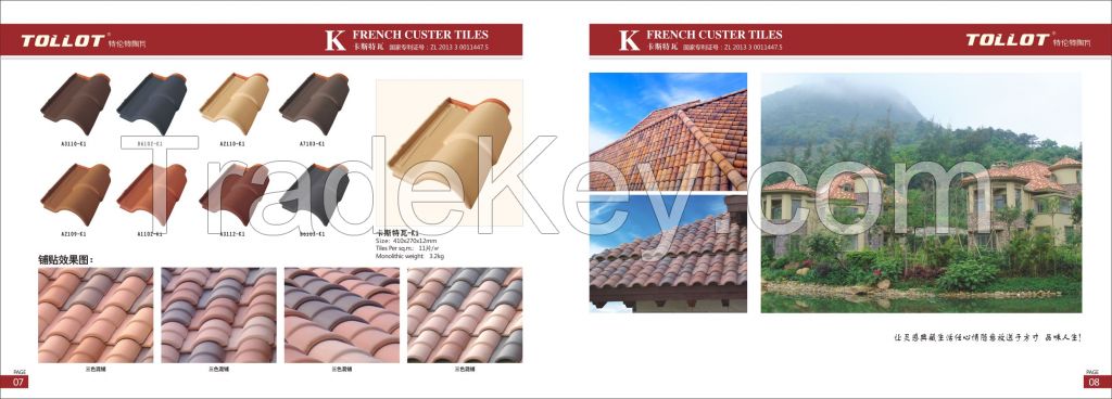 spanish roof tile-French Custer Tiles