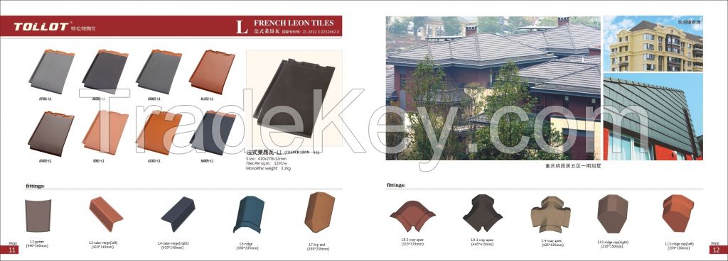 clay roof tile - French Leon Tiles-Flat Tile with cheap price and high quality and performance
