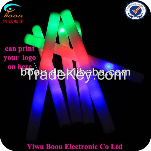 2015 wholesaler flashing LED Foam Glow Stick Supplier in China for party 