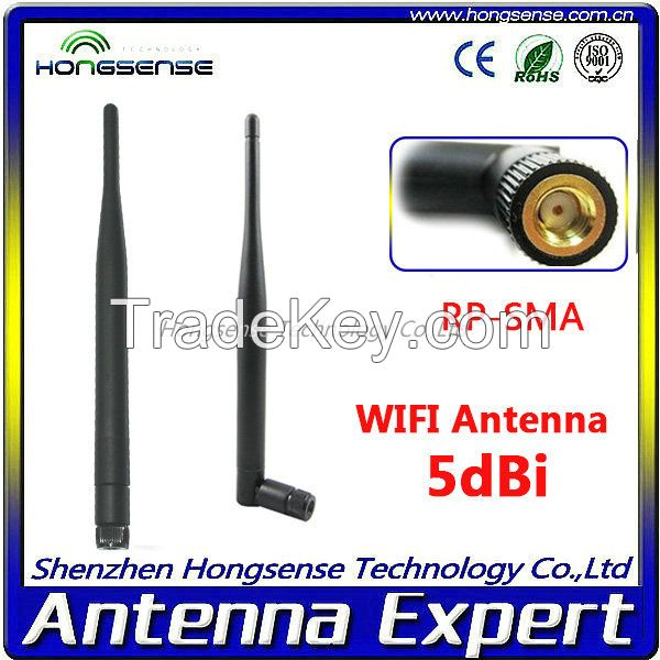 [New product]High Gain Rubber wifi Antenna 5dbi with RP-SMA