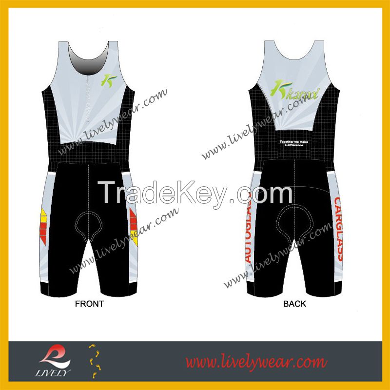 2015 Custom full sublimation trisuit 