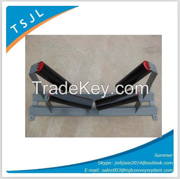 Competitive price belt conveyor carrying Impact return friction tapered guide spiral Ccmb roller idler
