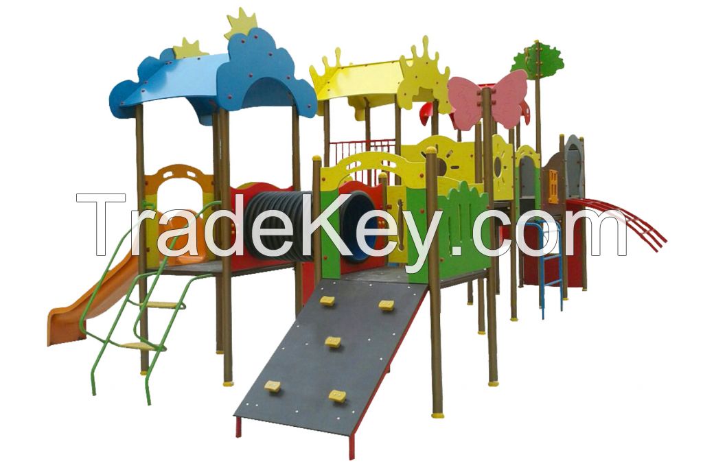 Multifunctional outdoor playground equipment