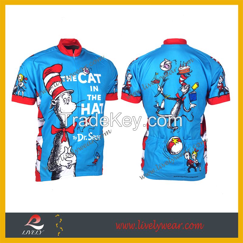 Professional Free Design Sublimated Cycling Shirt