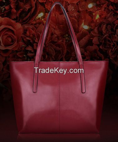 Let simple more stylish leather tote bag shoulder bag