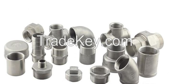 Bsp/NPT Threaded Screwed Hydraulic Stainless Steel Pipe Fitting