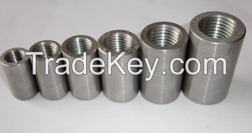 parallel threaded couplers for rebar splicing