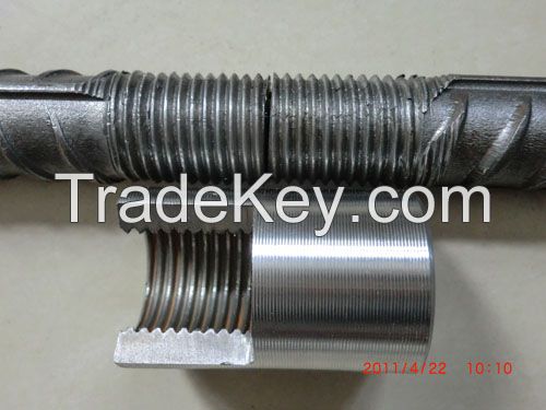 parallel threaded couplers for rebar mechanical splicing