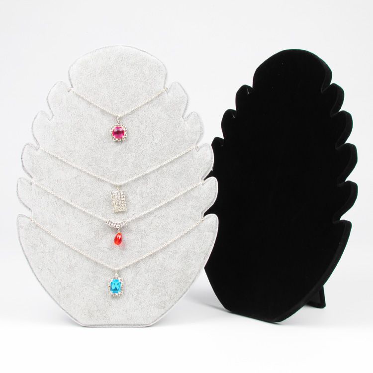 Velvet Jewelry Earring Necklace Display Stand Rack Jewellery Holder