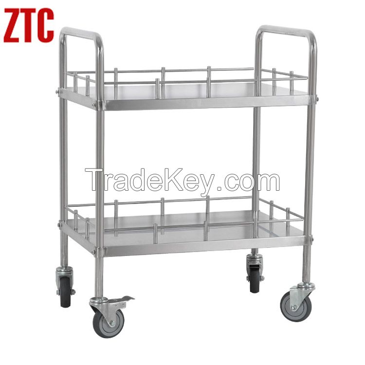 Medical utility treatment trolley,hospital stainless steel treatment cart RCS-SH21