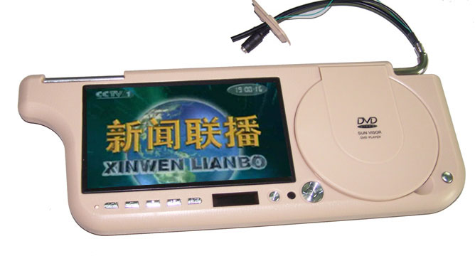 sunvisor DVD player with USBãSD card and TV function