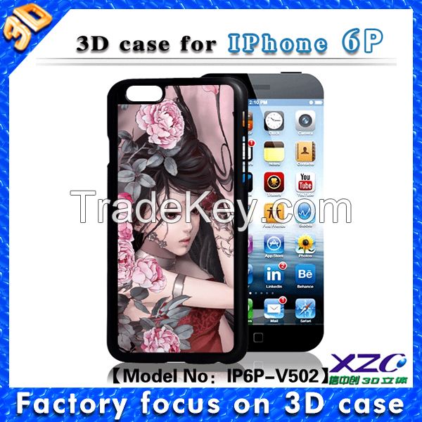 Hot selling soft TPU 3d phone case for iphone6/6 plus