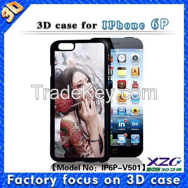 Hot selling soft TPU 3d phone case for iphone6/6 plus