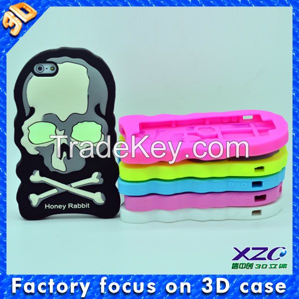 2014 3d silicon animal case for iphone 5