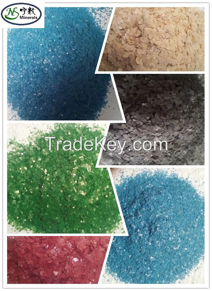 Bulk High- Quality Decoration Rock Chip Flakes for epoxy floor, really stone paint, etc