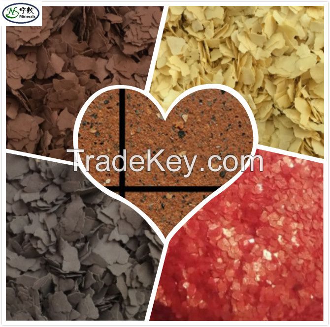 Bulk High- Quality Decoration Rock Chip Flakes for epoxy floor, really stone paint, etc