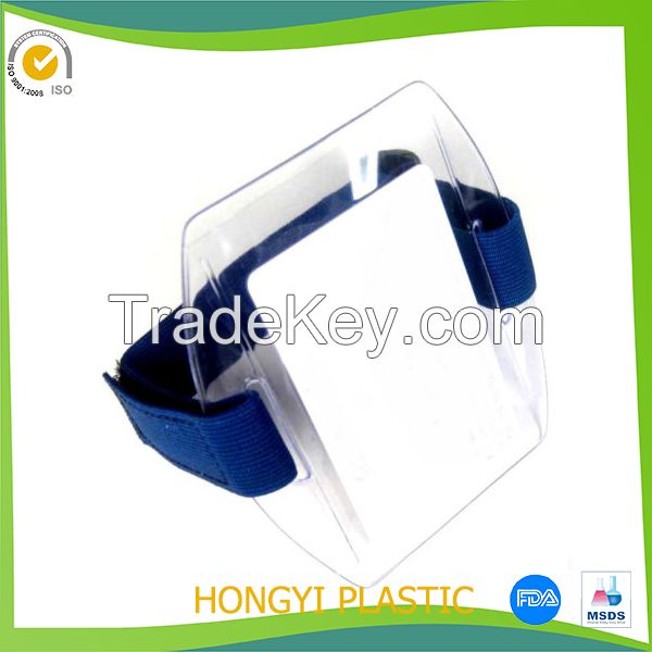 lexible waterproof Clear PVC Armband badge holders, armband holders