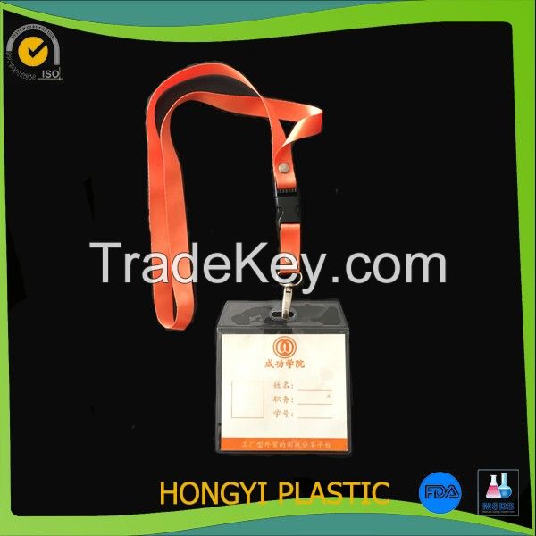 Soft Pvc Id Working Name Card Holder Vinyl Badge Holder